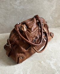Image 8 of DISTRESSED LEATHER BOSTON BAG