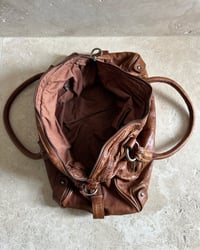 Image 12 of DISTRESSED LEATHER BOSTON BAG