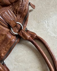Image 10 of DISTRESSED LEATHER BOSTON BAG