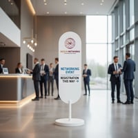 Image 4 of Oval Standing Curve Sign