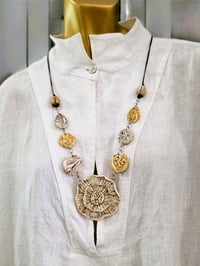 Image 2 of Long Floral Statement Necklace (PCJ002)