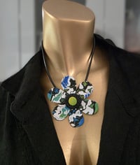 Image 4 of Flower Power Necklace and Stud Earring Set Crazy Pattern  (PCJ008)