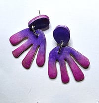 Image 3 of Matisse Style Stud Earrings - Pastels: (PCE054)