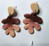 Image 4 of Matisse Style Stud Earrings - Pastels: (PCE054)