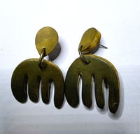 Image 7 of Matisse Style Stud Earrings - Pastels: (PCE054)