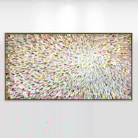 Image 1 of 'Inflorescence' - 180x90cm, FRAMED in Natural oak
