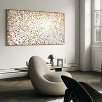 Image 6 of 'Inflorescence' - 180x90cm, FRAMED in Natural oak