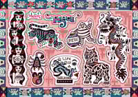 "Opium" Risoprint and sticker pack by PF