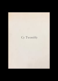 Image 1 of CY TWOMBLY — BILDER UND ZEICHNUNGEN
