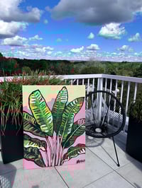 Image 1 of "Banana Leaf Dreams" — Original Acrylic