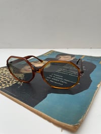 Image 1 of Vintage French Sunglasses, Size Small, Brown Lenses, Un-worn Dead-stock, 1960's