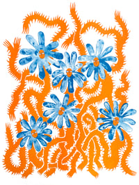 Image 2 of Flowers On The Move - A4 Riso Print