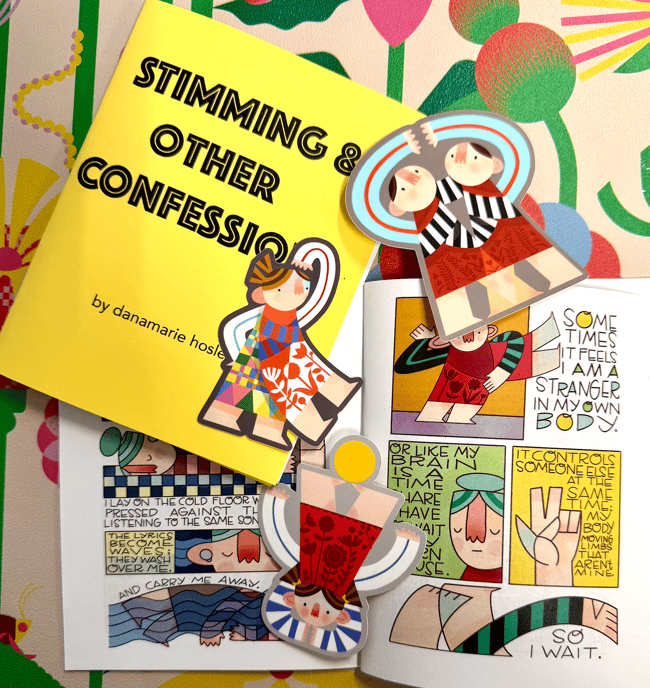 Neurodivergence Bundle! 3 Vinyl Stickers & a ZINE! "stimming & other confessions"