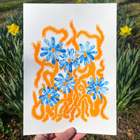 Image 1 of Flowers On The Move - A4 Riso Print