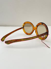Image 3 of Vintage French Round Sunglasses, Size Small, Brown Lenses, Un-worn Dead-stock, 1960's