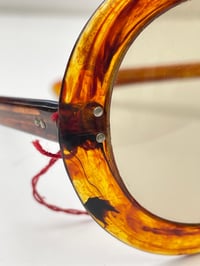 Image 5 of Vintage French Round Sunglasses, Size Small, Brown Lenses, Un-worn Dead-stock, 1960's