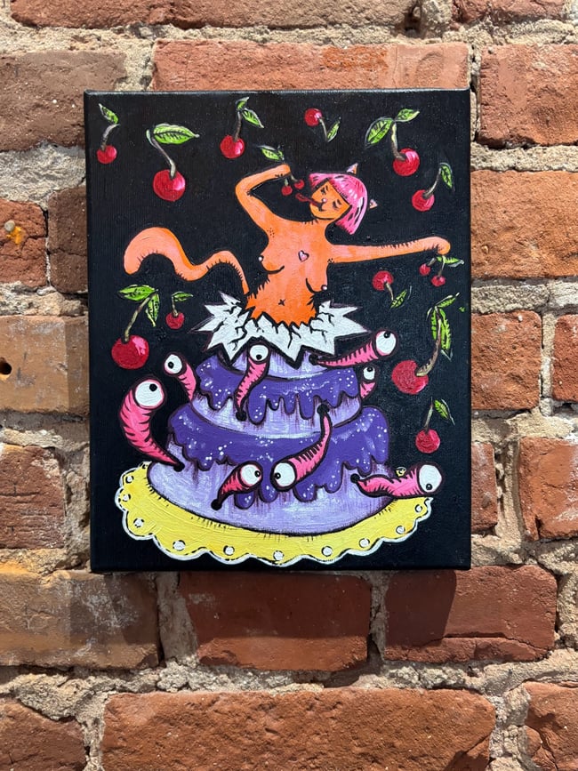 PUSILLA COUGAR: Birthday surprise's gone wrong