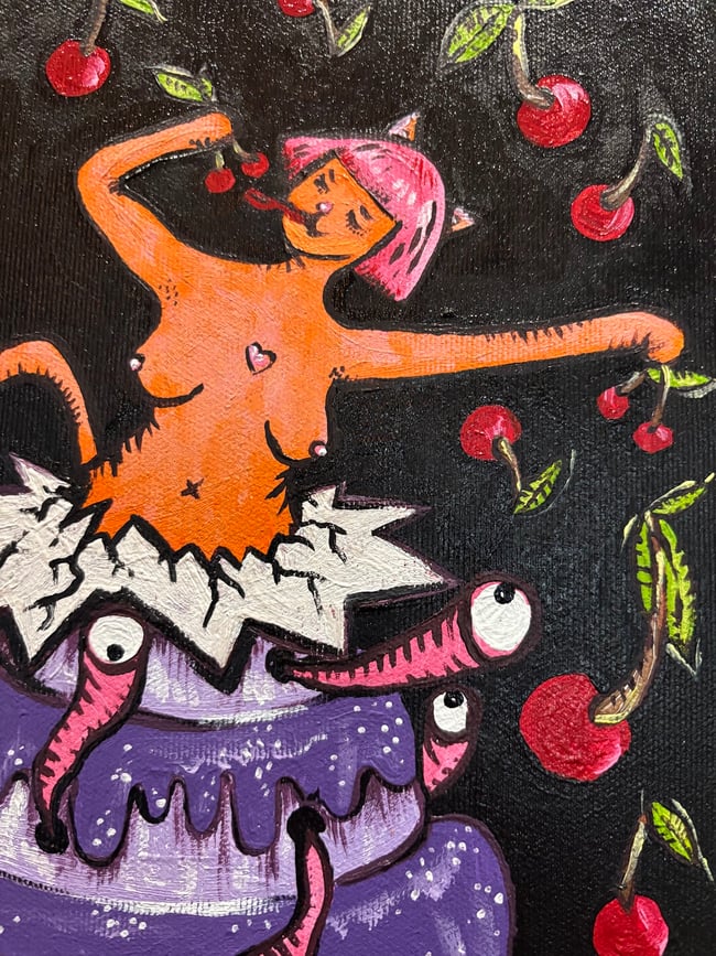 PUSILLA COUGAR: Birthday surprise's gone wrong