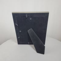 Image 6 of  Embossed Metal 8x10 Picture Frame, Antiqued Silver Tone Look, #972