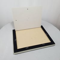 Image 8 of  Embossed Metal 8x10 Picture Frame, Antiqued Silver Tone Look, #972