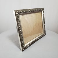 Image 11 of  Embossed Metal 8x10 Picture Frame, Antiqued Silver Tone Look, #972