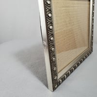 Image 13 of  Embossed Metal 8x10 Picture Frame, Antiqued Silver Tone Look, #972