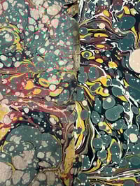 Image 6 of 'Green Antique Spot' - matched to an antique endpaper 