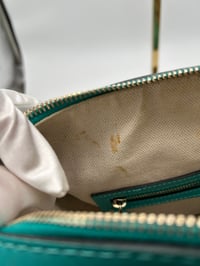 Image 22 of Gucci GG Canvas Teal Leather Boston Bag