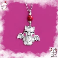 Image 1 of Moogle Kawaii Necklace