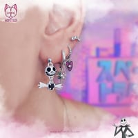 Image 2 of Jack Bowtie Earrings