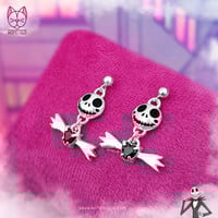 Image 1 of Jack Bowtie Earrings
