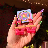 Image 1 of More Than A Woman Flower Stud Backs 