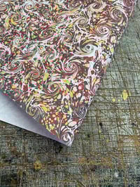 Image 4 of Swirl miniature hand marbled paper (45gsm)
