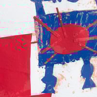 Image 4 of Florence B Hutchings - 'Side By Side' (Red and Blue 1/1)
