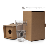 Image 4 of Folk art pint glass (16 oz / 473 ml)