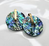 Image 1 of Abalone Statement Earrings