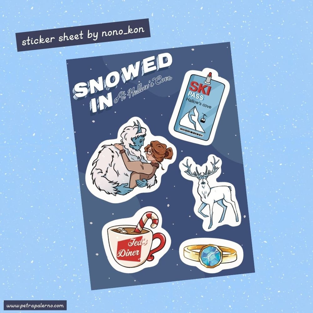 Image of Snowed in at Hallow's Cove Sticker Sheet