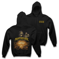 Image 1 of LRC x WLK - " ATOMIC TOUR  " -  BLACK HEAVYWEIGHT HOODIE