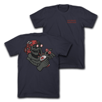 Image 1 of LRC x WLK - " UNLUCKY MISFORTUNE  " -  MIDNIGHT BLUE MIDWEIGHT TEE