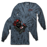 Image 1 of LRC x WLK - " UNLUCKY MISFORTUNE  " -  SPIDER NAVY TIE DYE LONGSLEEVE