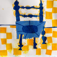 Image 2 of Florence B Hutchings - 'Side By Side' (Blue and Yellow 1/1)