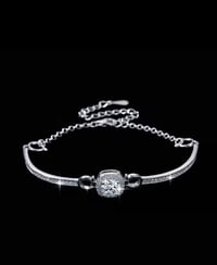 Image 1 of Moissanite Bangle Bracelet 