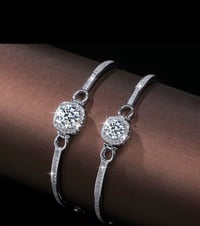 Image 2 of Moissanite Bangle Bracelet 