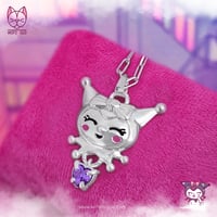 Image 1 of Kuromi Kawaii Necklace