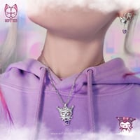 Image 2 of Kuromi Kawaii Necklace