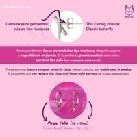 Image 3 of  Kuromi Kawaii Earrings