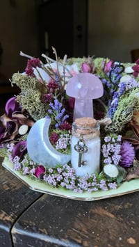 Image 2 of Vintage Tea Cup Crystal Garden