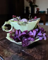 Image 4 of Vintage Tea Cup Crystal Garden