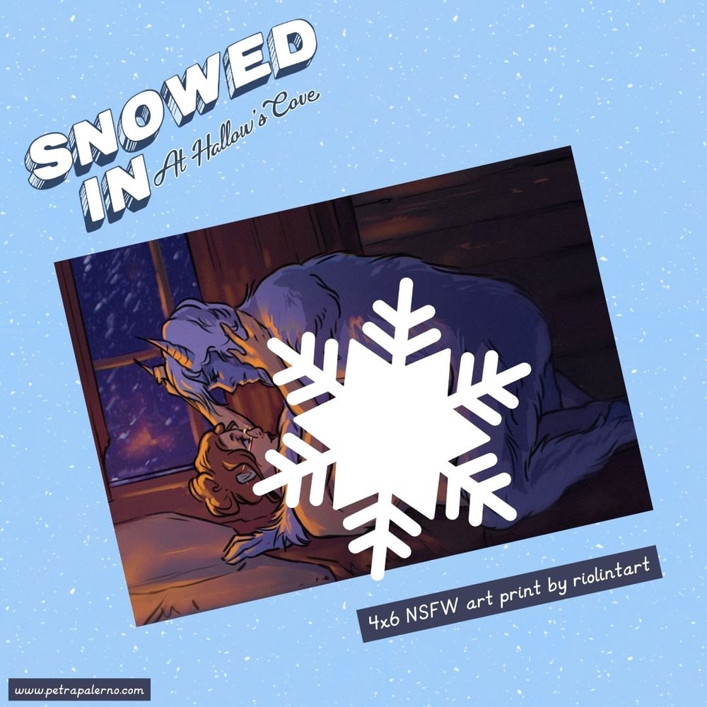 Image of Snowed in at Hallow's Cove 4x6 art print by riolintart