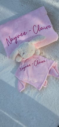 Image 3 of 🧸 Personalised Baby Blanket & Comforter Set